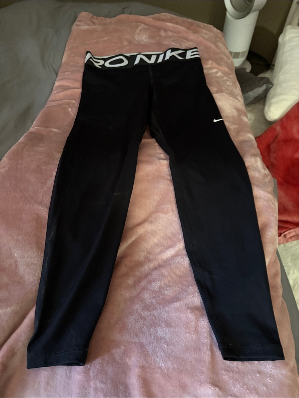 Nike Black Womens Performance Leggings with Branded Waistband